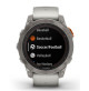 Fenix 7 Pro – Sapphire Solar Edition Titanium with Fog Gray/Ember Orange Band - 010-02777-21 - Garmin